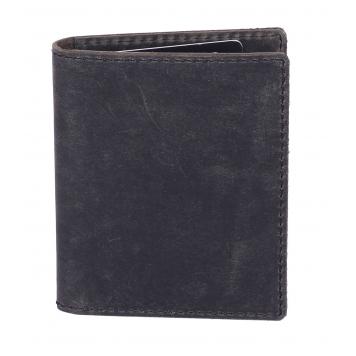 Men Black Original Leather RFID Card Holder 4 Card Slot...