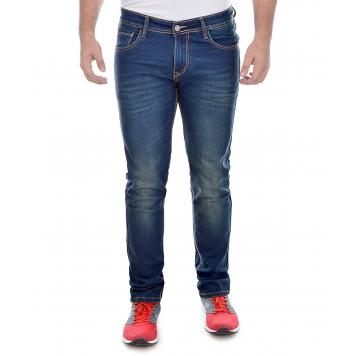 Stylish Men's Stretchable Fabric Blue Slim Fit Jeans