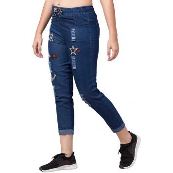 Stylish & Comfort Fit Jogger Jeans by American Traders - Dark Bluebluem