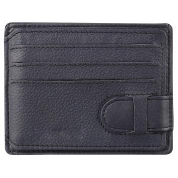 Men Blue Genuine Leather RFID Card Holder 10 Card Slot ...