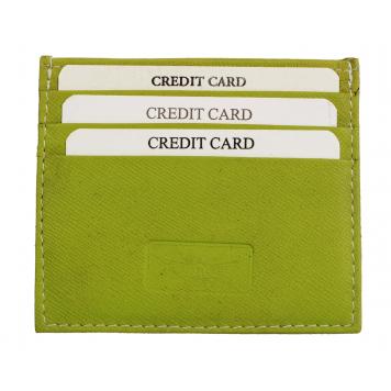 Men Green Genuine Leather Card Holder - By Maskino Leat...