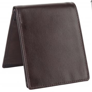Men Brown Genuine Leather RFID Wallet 7 Card Slot 2 Not...