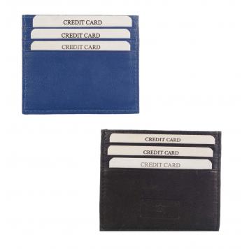Universal Genuine Leather Blue & Black Card Holder ...