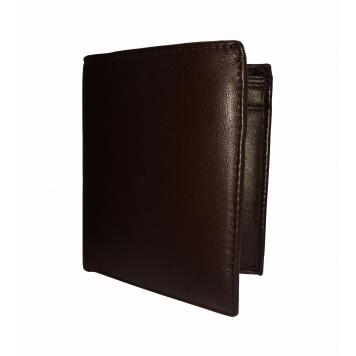 Dark Brown Textured Book Style Mens Premium PU Leather ...