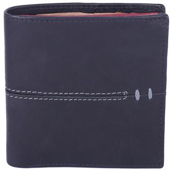 Men Black Pure Leather RFID Wallet 8 Card Slot 2 Note C...