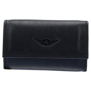 Kinetic Jade Black 100%Genuine Leather Key pouch (MKH00...